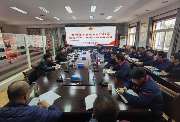 公司召開會議傳達(dá)集團(tuán)公司黨建工作、紀(jì)檢工作會議精神