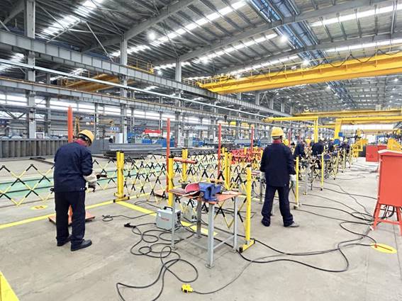 公司舉辦電焊工、電工技術比武